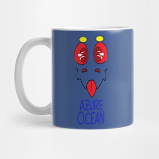 Azure Ocean Face Mug